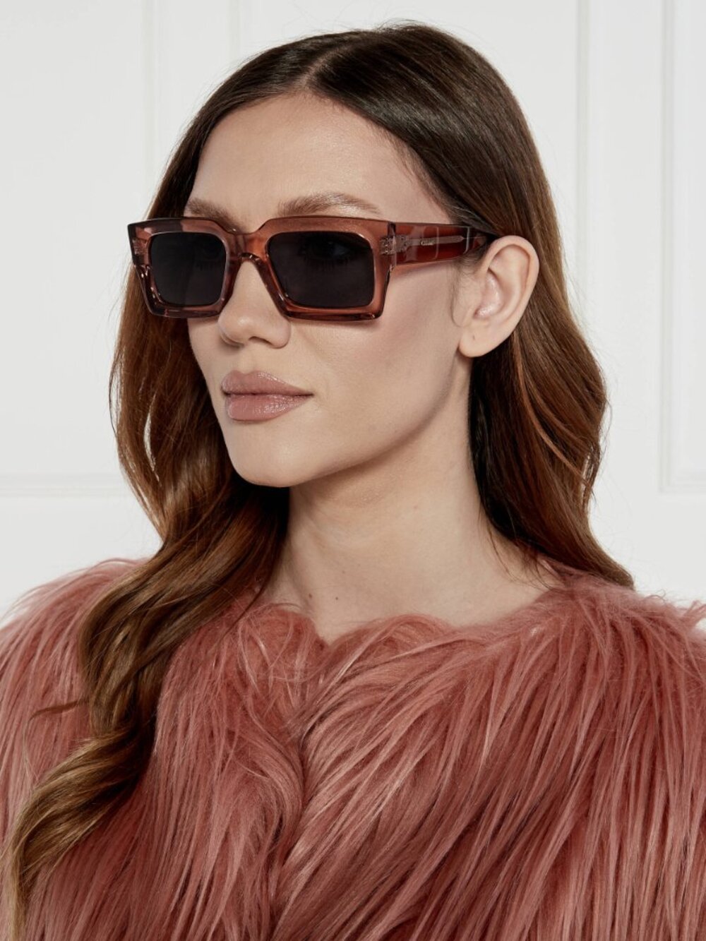 Celine CL40280U 74V Rectangle Sunglasses - Rose/Blue - Picture 2 of 11